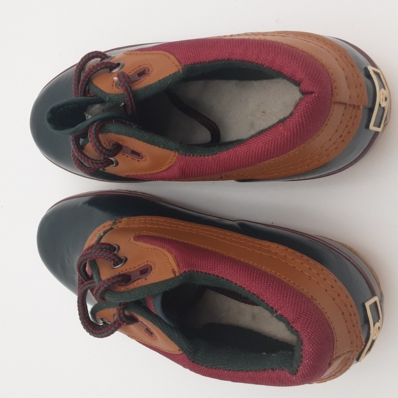 Vintage Etienne Agner ankle snow rain boots leather rubber Lace-up women 7 y2k - Picture 6 of 11